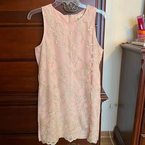 Gold detailed Shift Dress